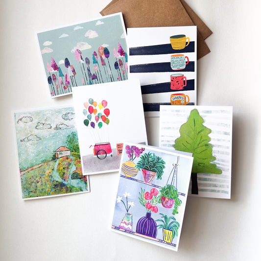 Head in the Clouds - Tree Greeting card
