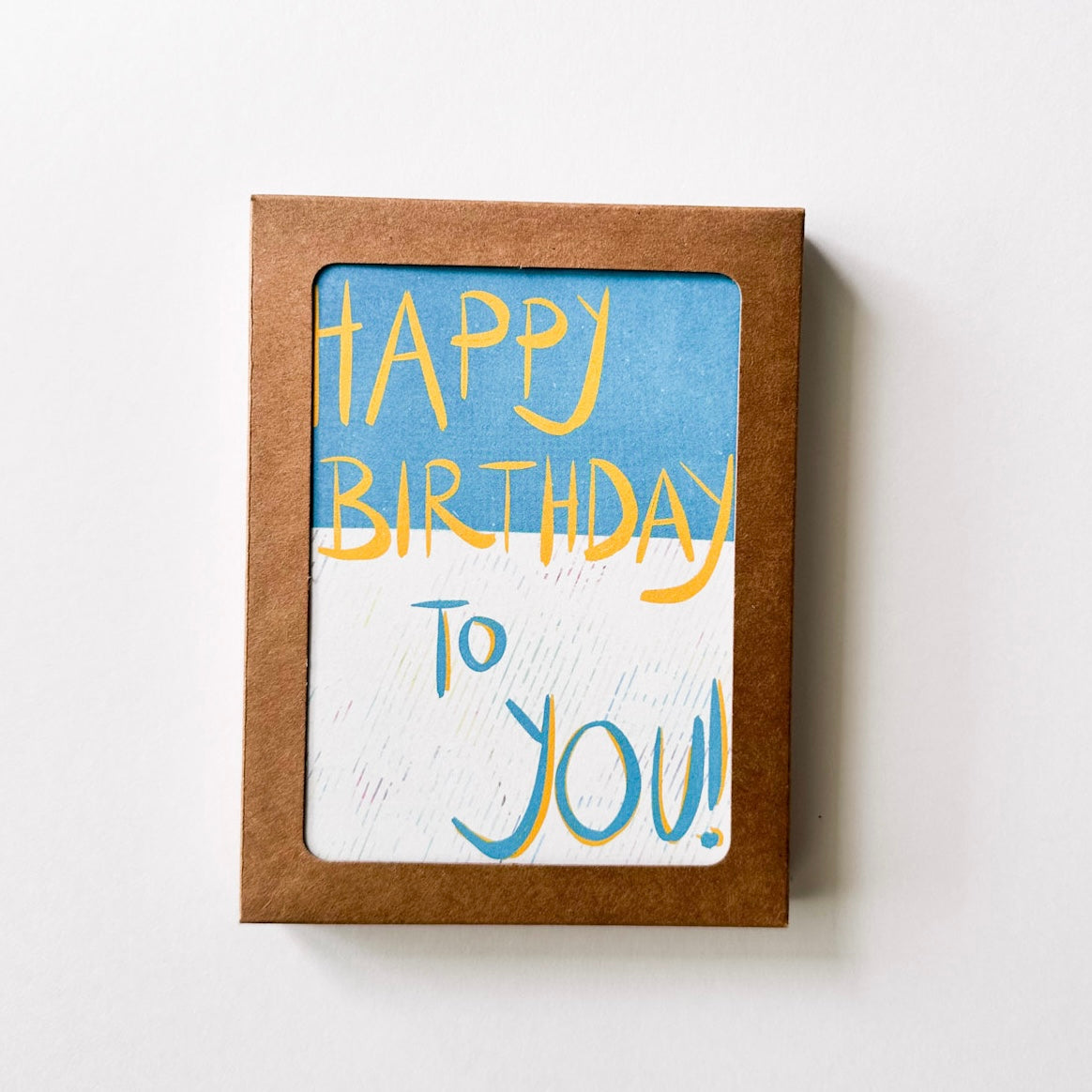 Happy Birthday To You -  Hand Lettered Greeting Card Boxed Set of 6