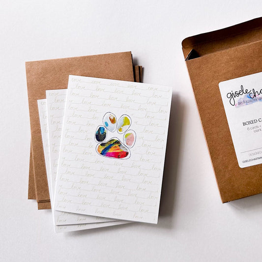 Puppy Love - Dog Greeting Card Boxed Set of 8