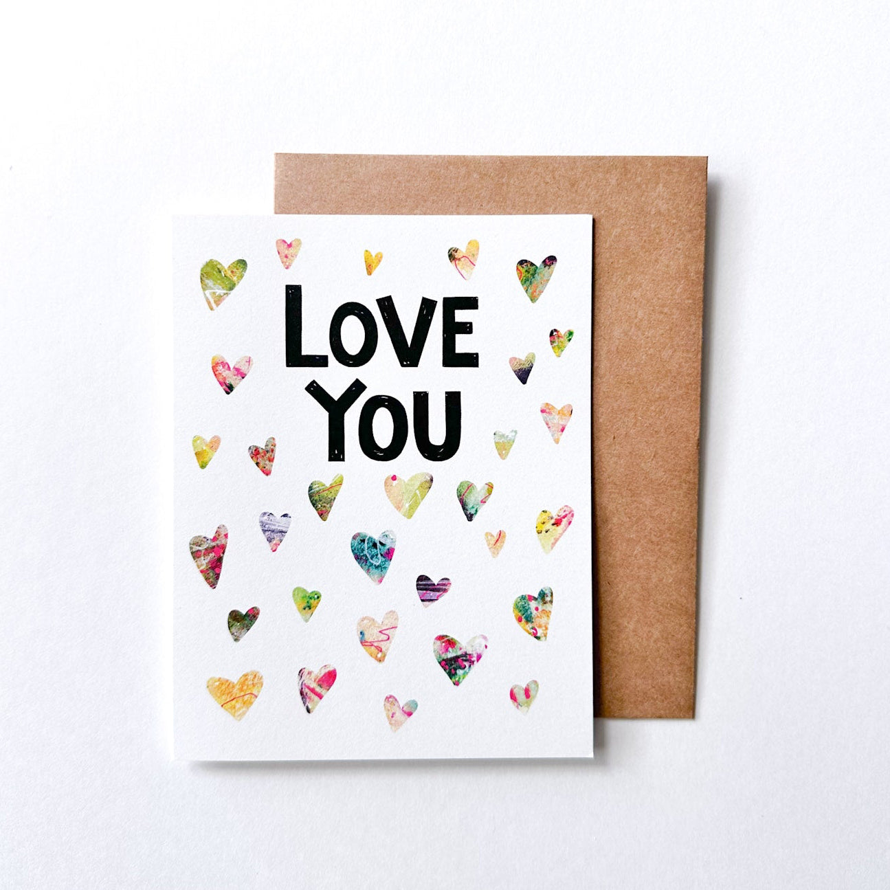 Love You - Heart Greeting card