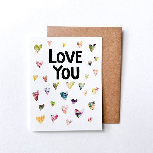 Love You - Heart Greeting card