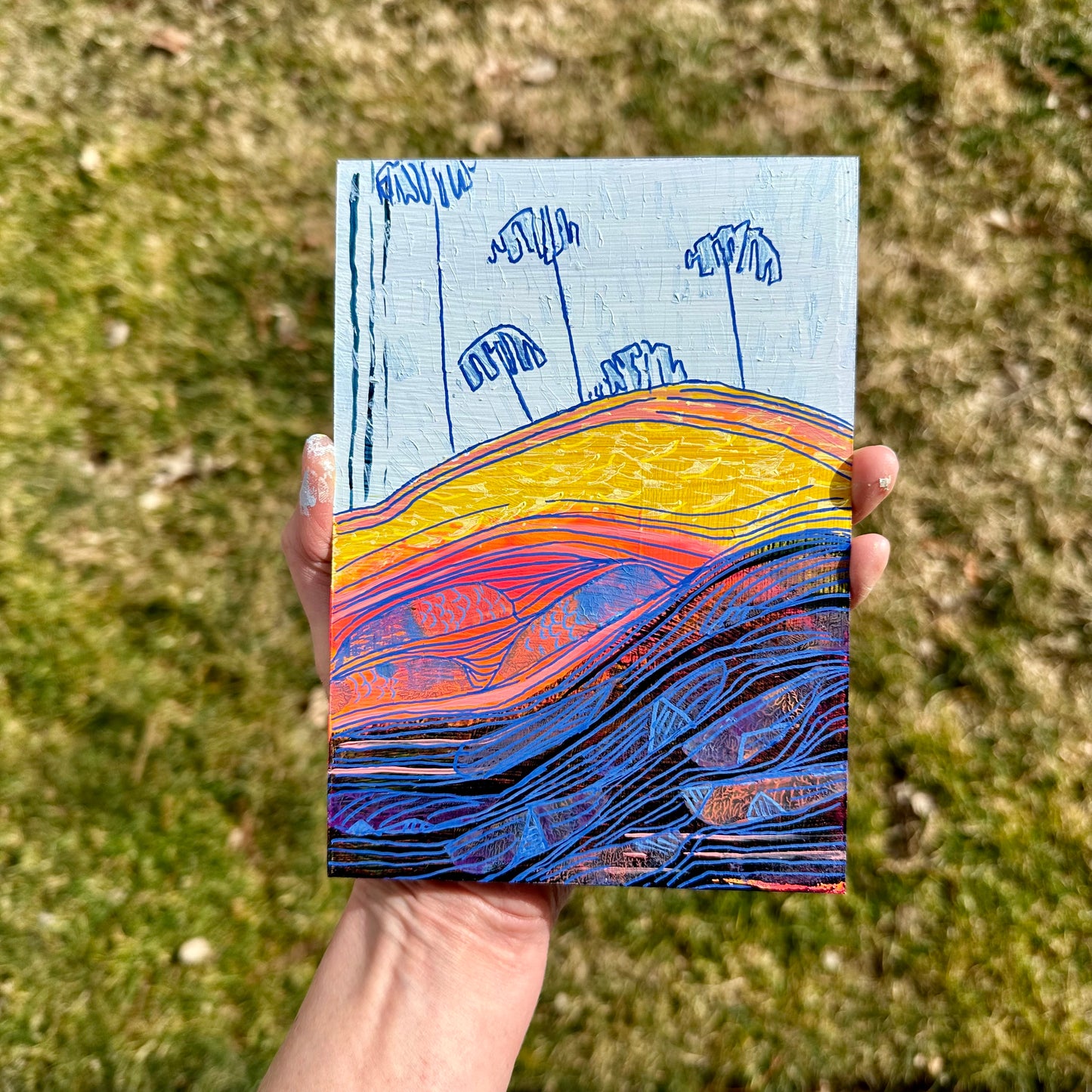 Day 1/100 - Neon Tides - FRAMED