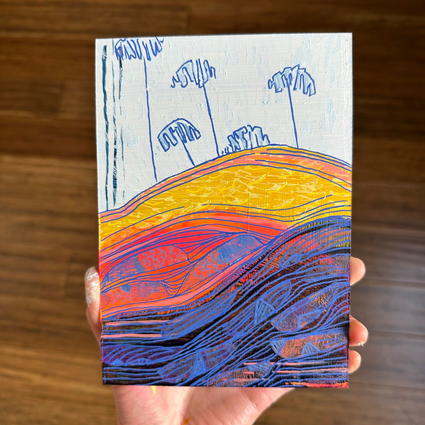 Day 1/100 - Neon Tides - FRAMED