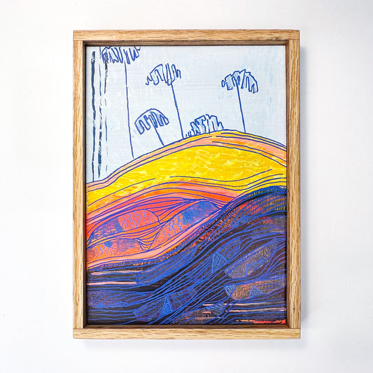 Day 1/100 - Neon Tides - FRAMED