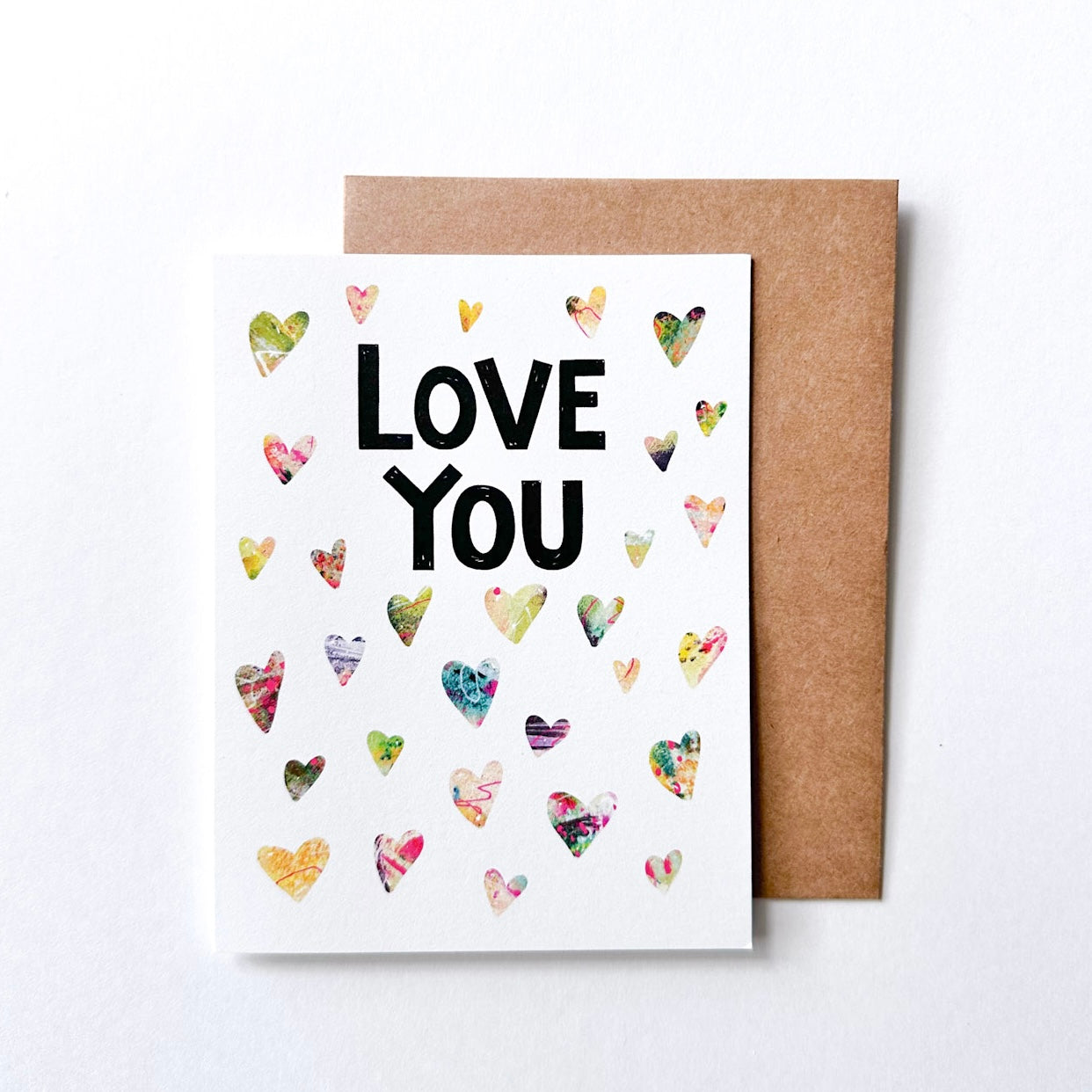 Love You - Heart Greeting Card Boxed Set of 6