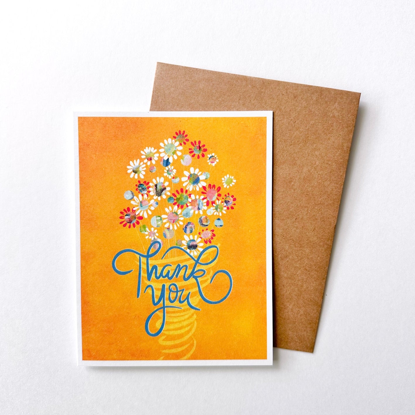 Thank You - Floral Greeting card