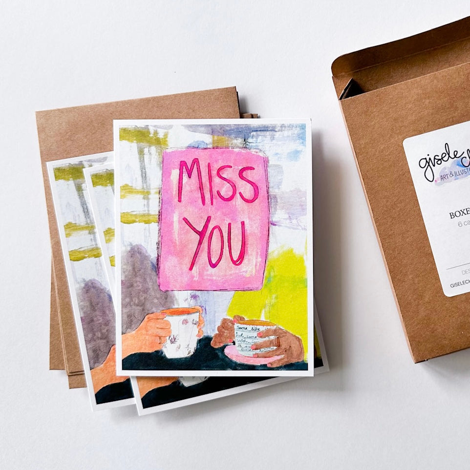 Miss You Greeting card