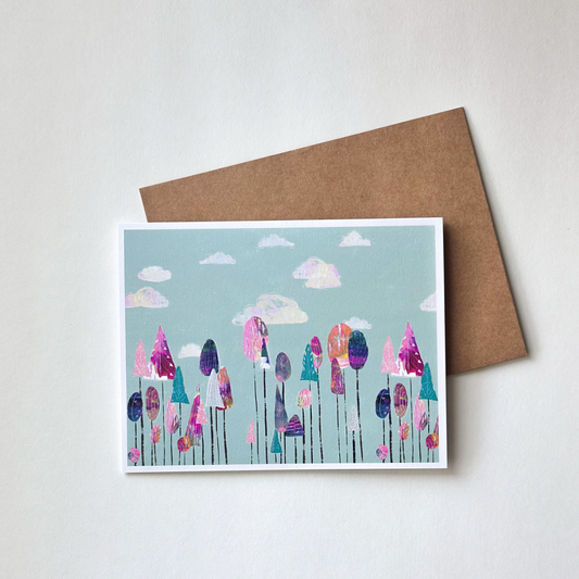 Head in the Clouds - Greeting card